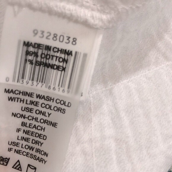 Vince Camuto size large white cotton top - Picture 4 of 4